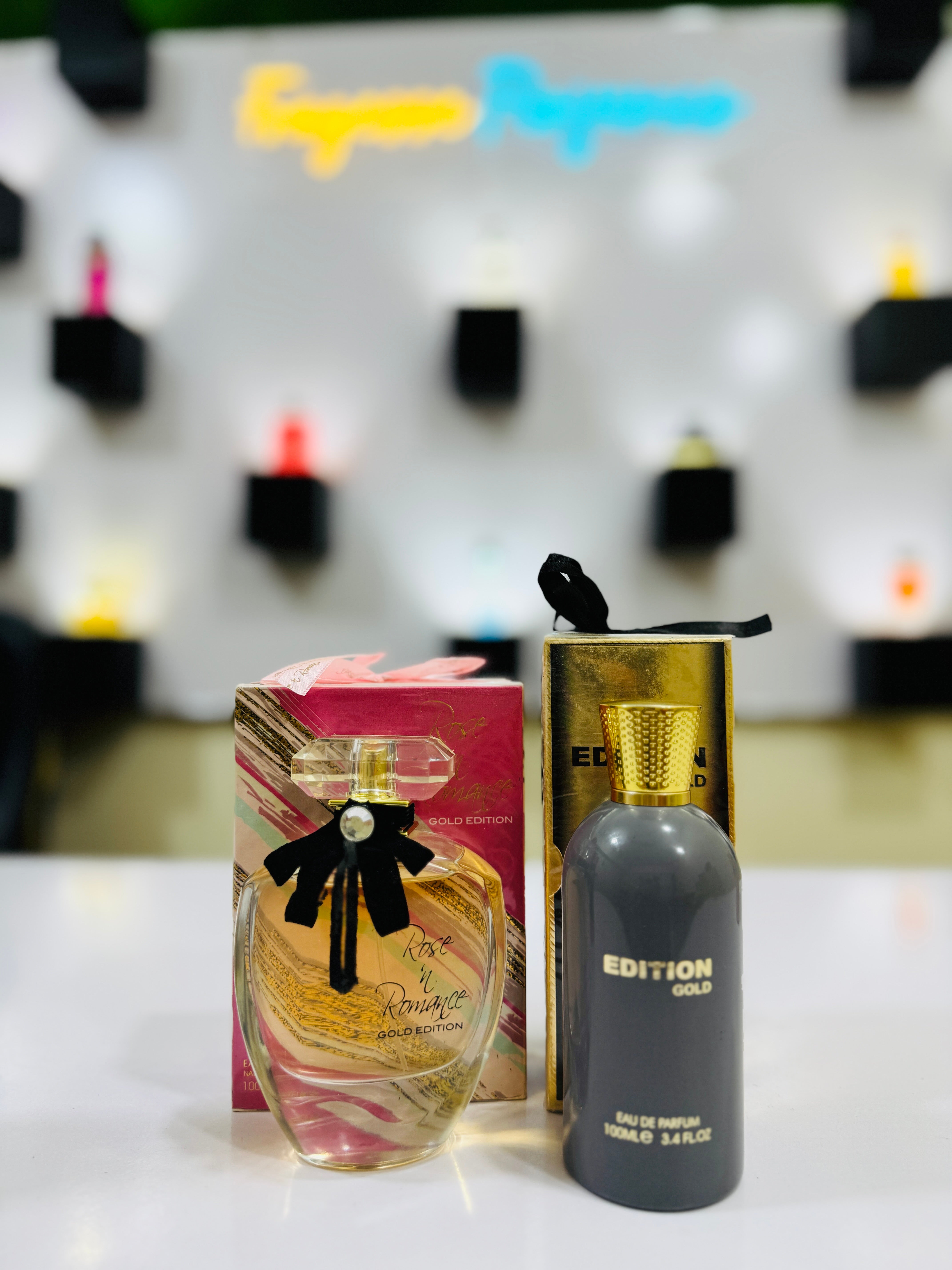 Imported Edition Gold, Rose N Romance with Body Spray Gift, Parcel Allow to Open