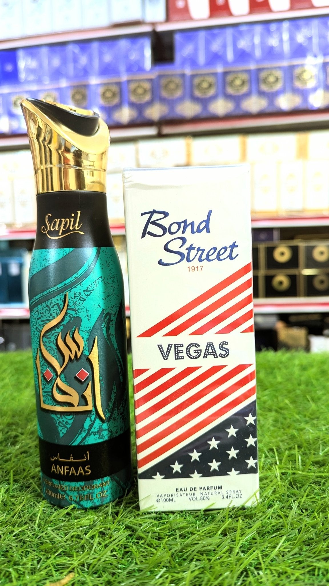 Branded Bond Street Shadow and Vegas Perfumes with Sapil Body Spray Gift, Parcel Allow to Open