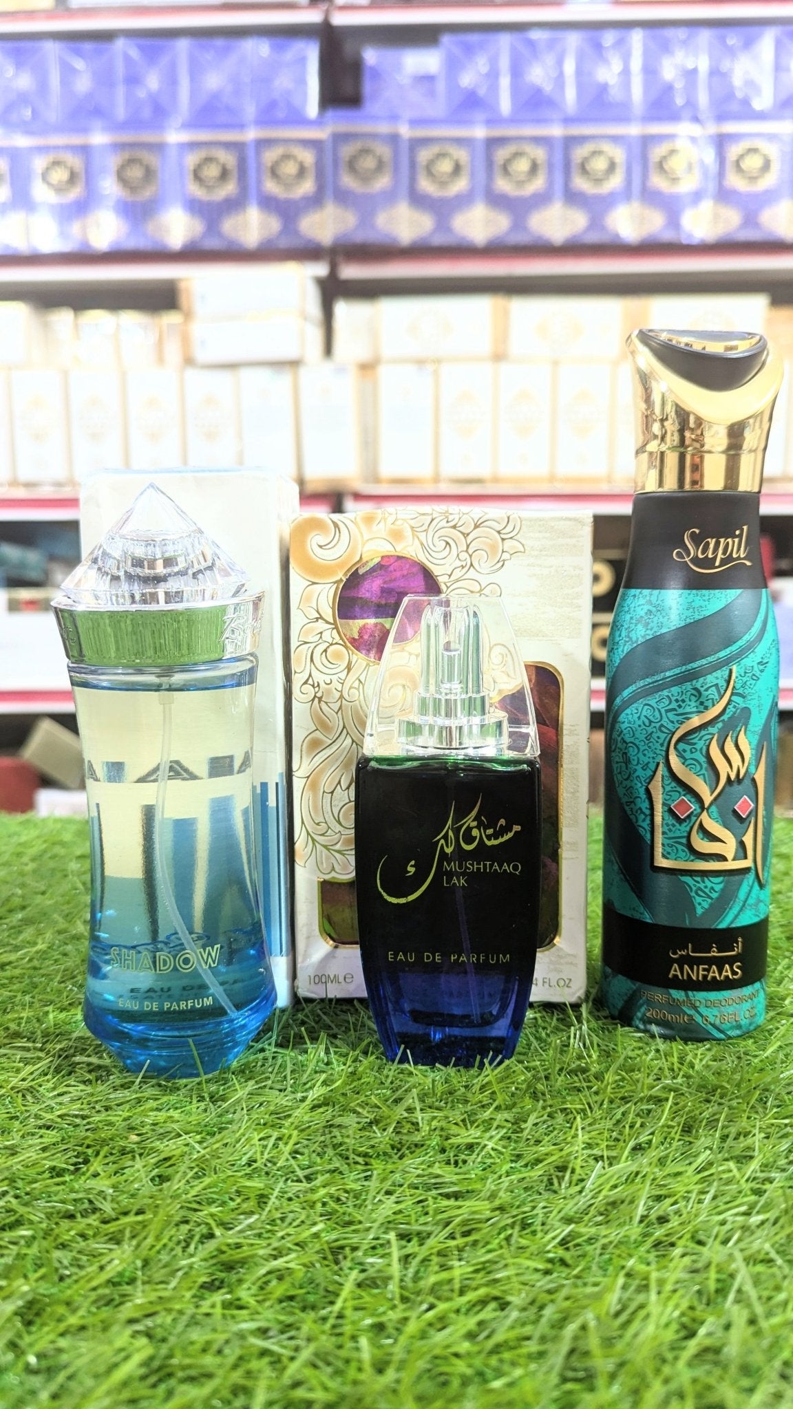 Mushtaaq Lak and Bond Street Shadow Perfume with Body Spray Gift, Parcel Allow to Open