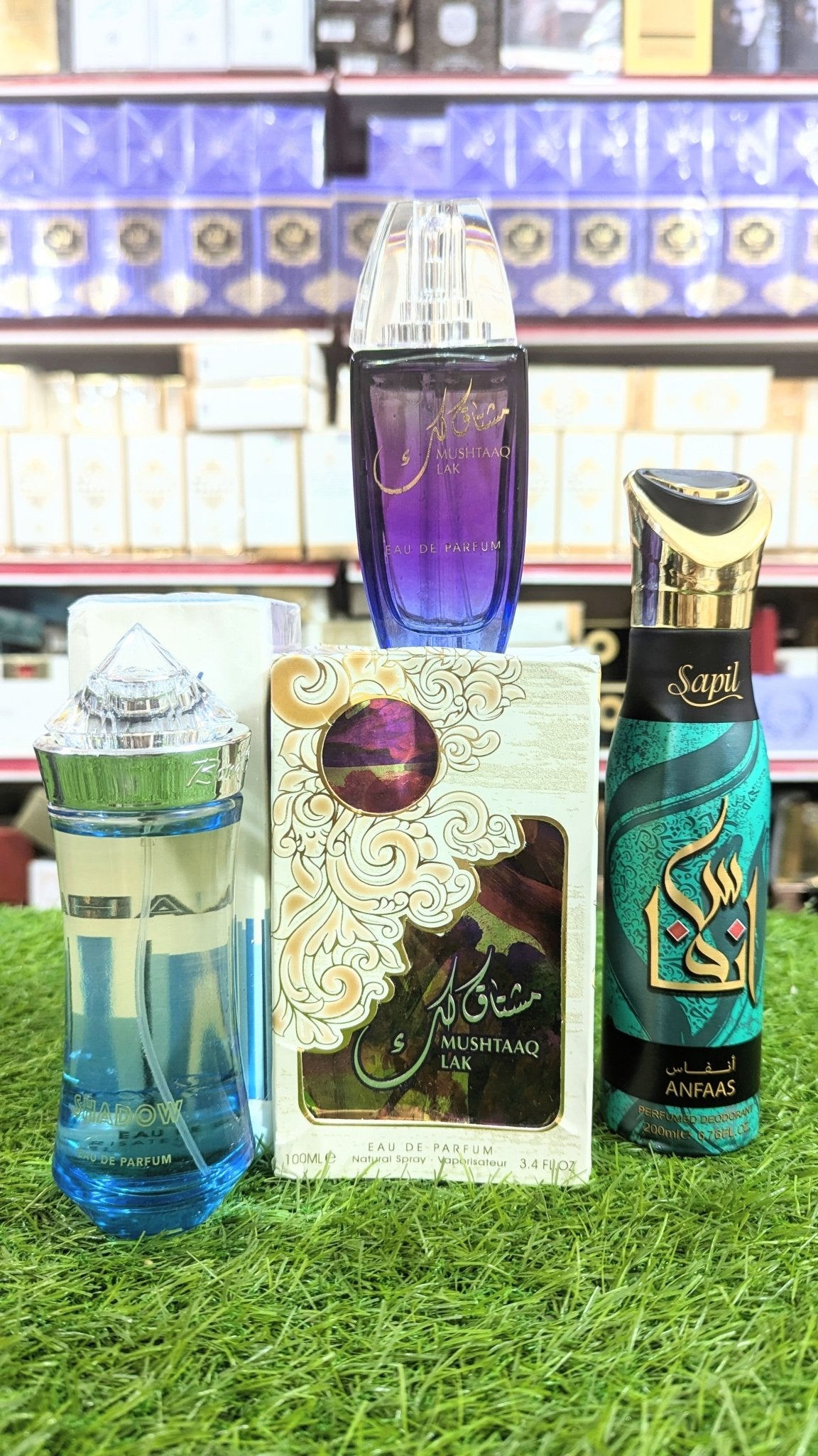 Mushtaaq Lak and Bond Street Shadow Perfume with Body Spray Gift, Parcel Allow to Open