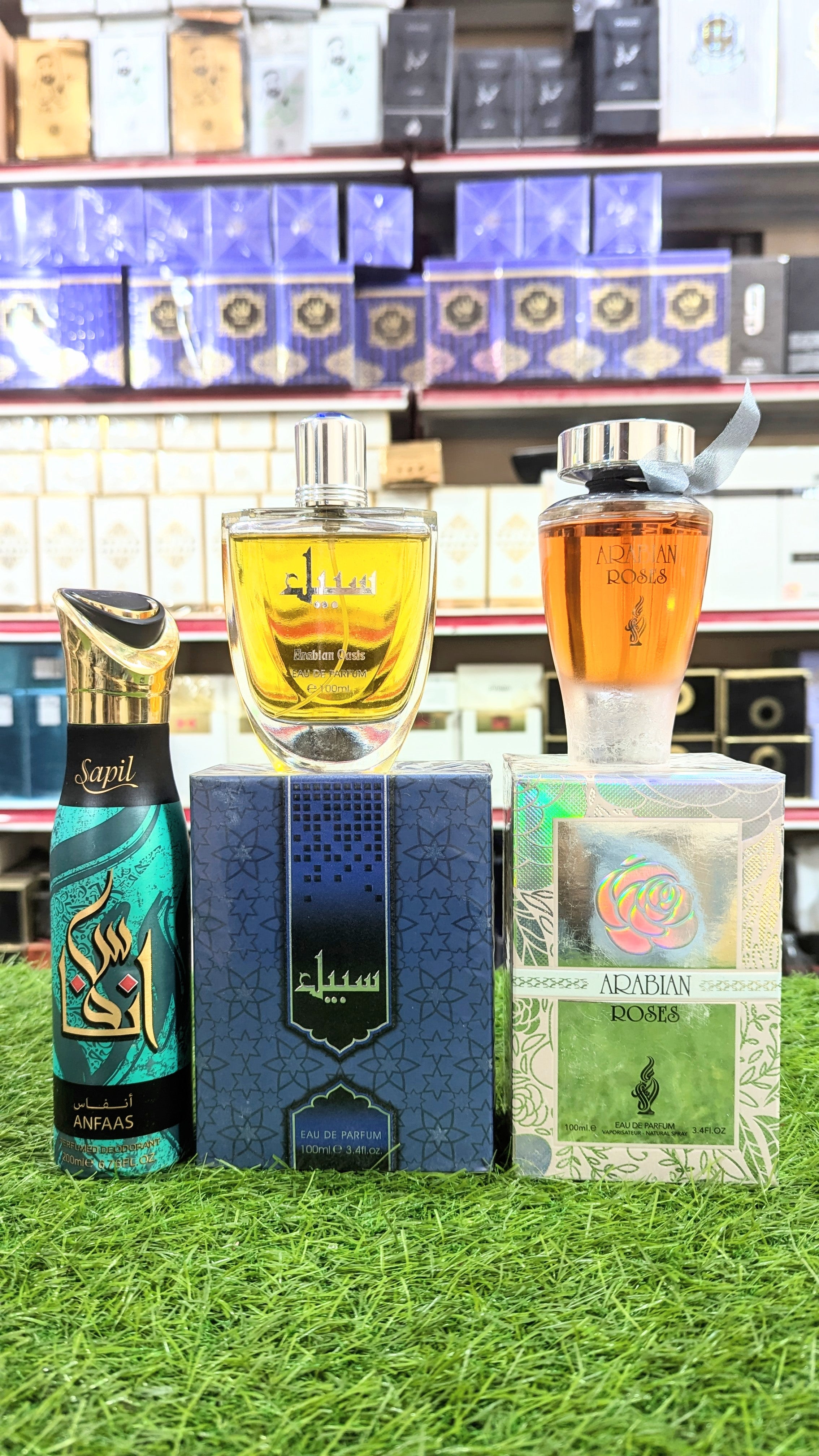 Branded Arabian Rose and Sabeel Perfume with Body Spray Gift, Parcel Allow to Open