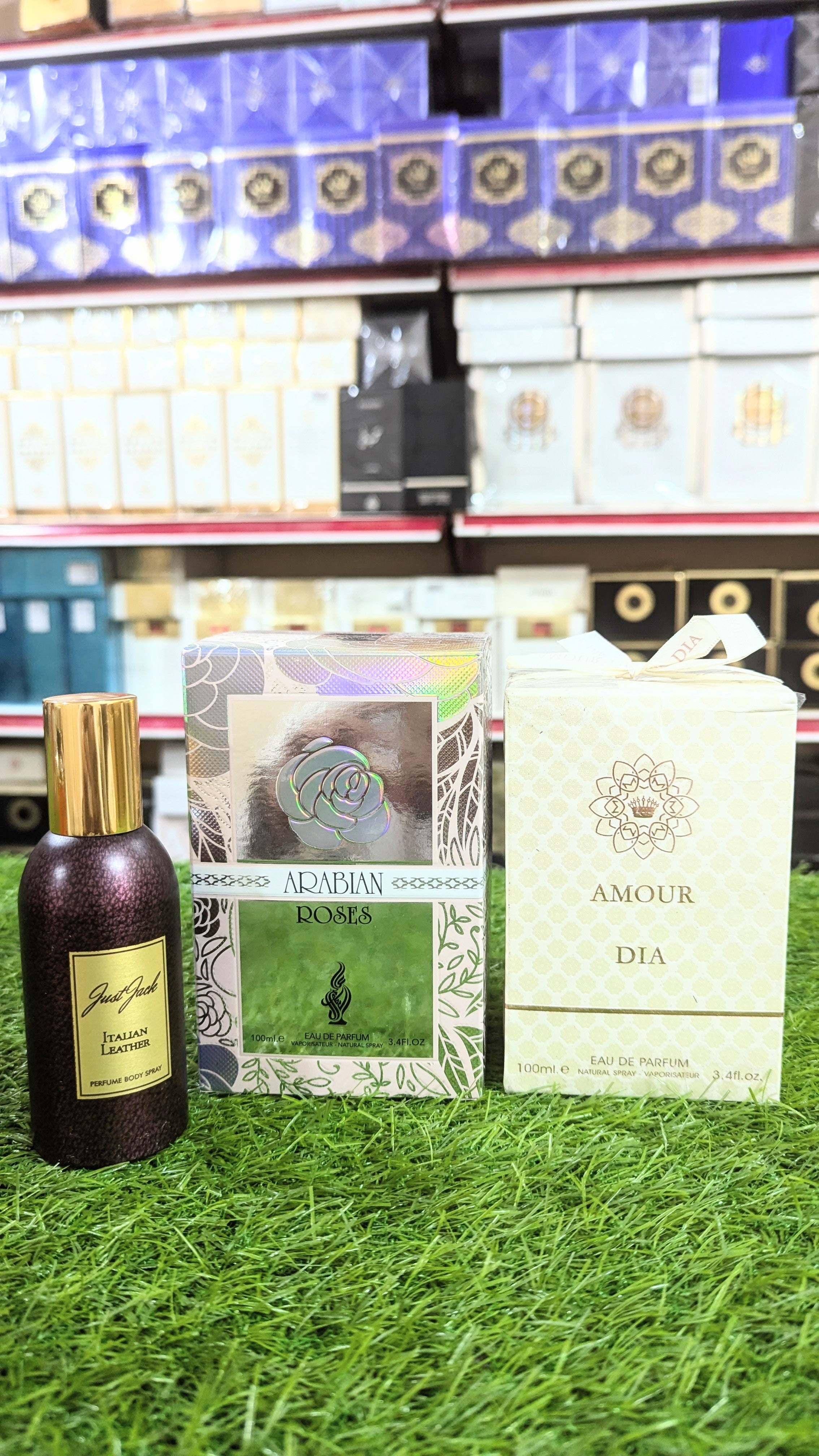 Branded Arabian Rose and Amour Dia Perfume with Body Spray Gift, Parcel Allow to Open