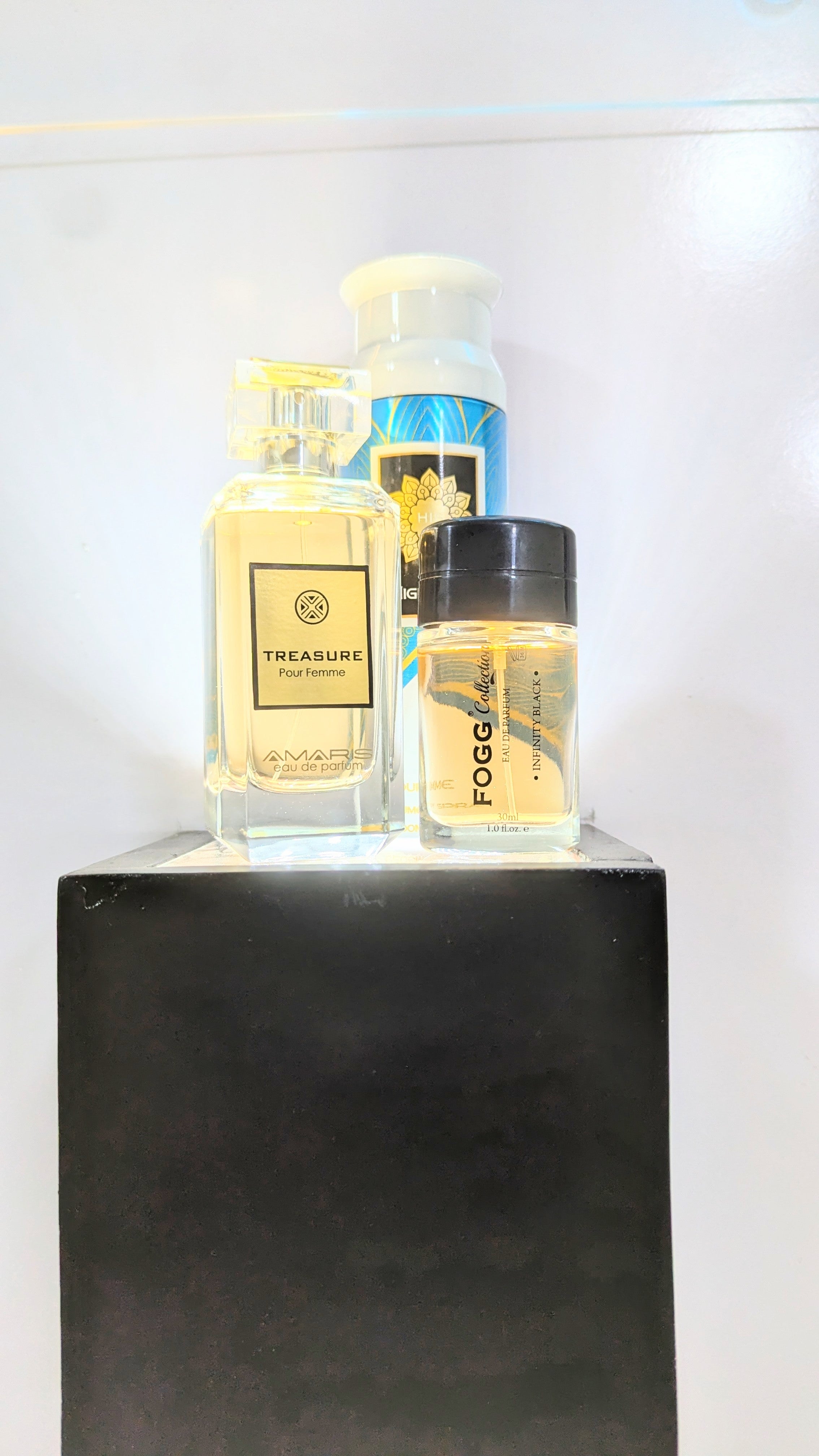 Premium AMARIS Brand Treasure Perfume with Fogg Spray and Body Spray Gift, Parcel Allow to Open