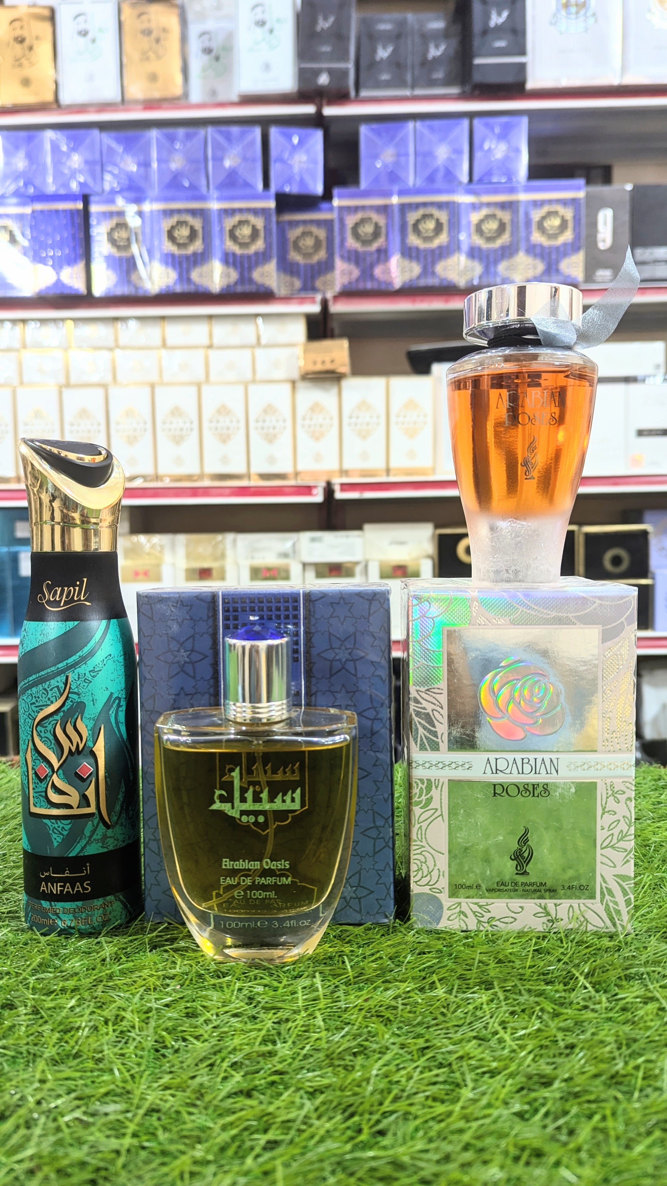 Branded Arabian Rose and Sabeel Perfume with Body Spray Gift, Parcel Allow to Open