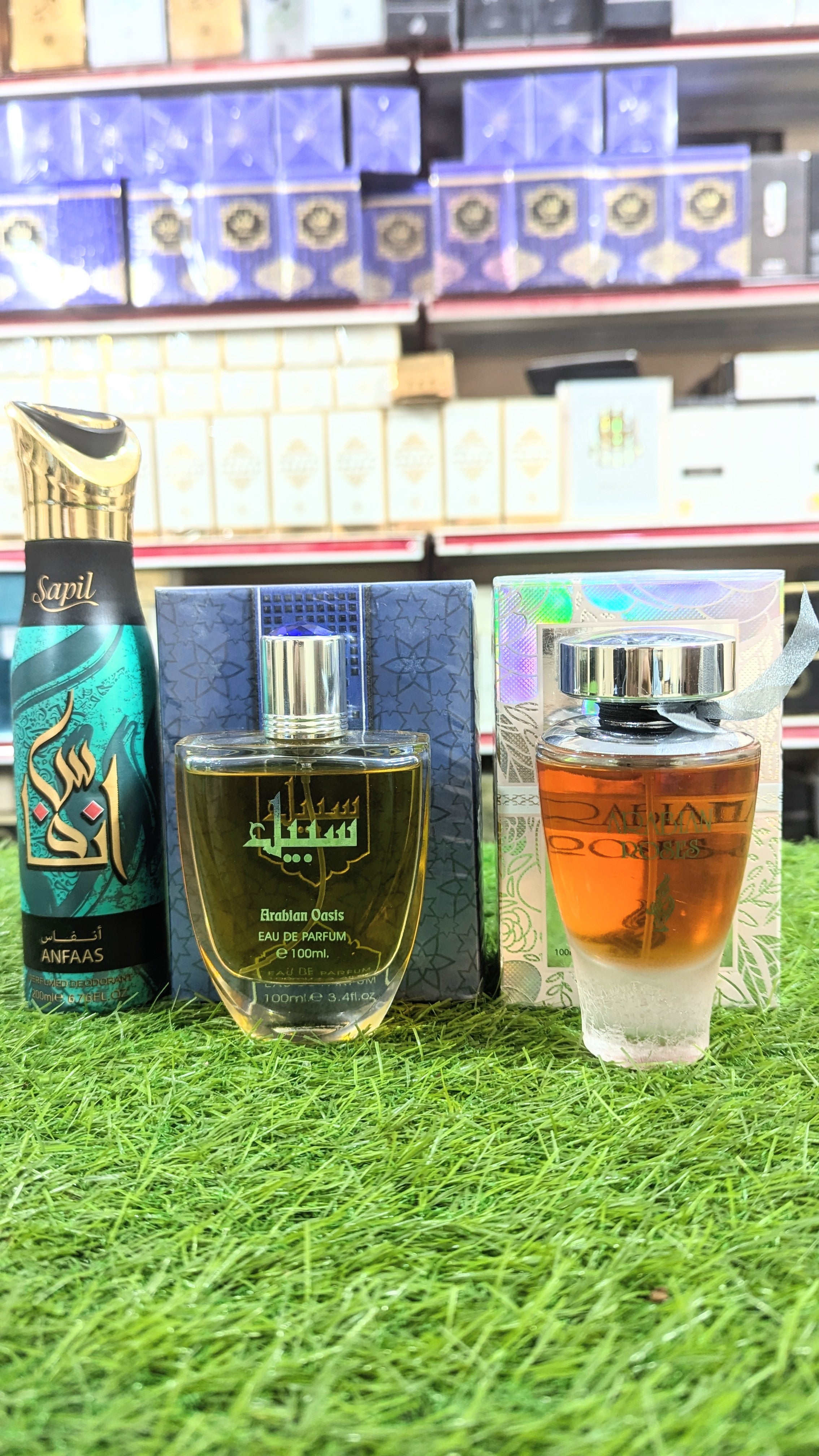 Branded Arabian Rose and Sabeel Perfume with Body Spray Gift, Parcel Allow to Open