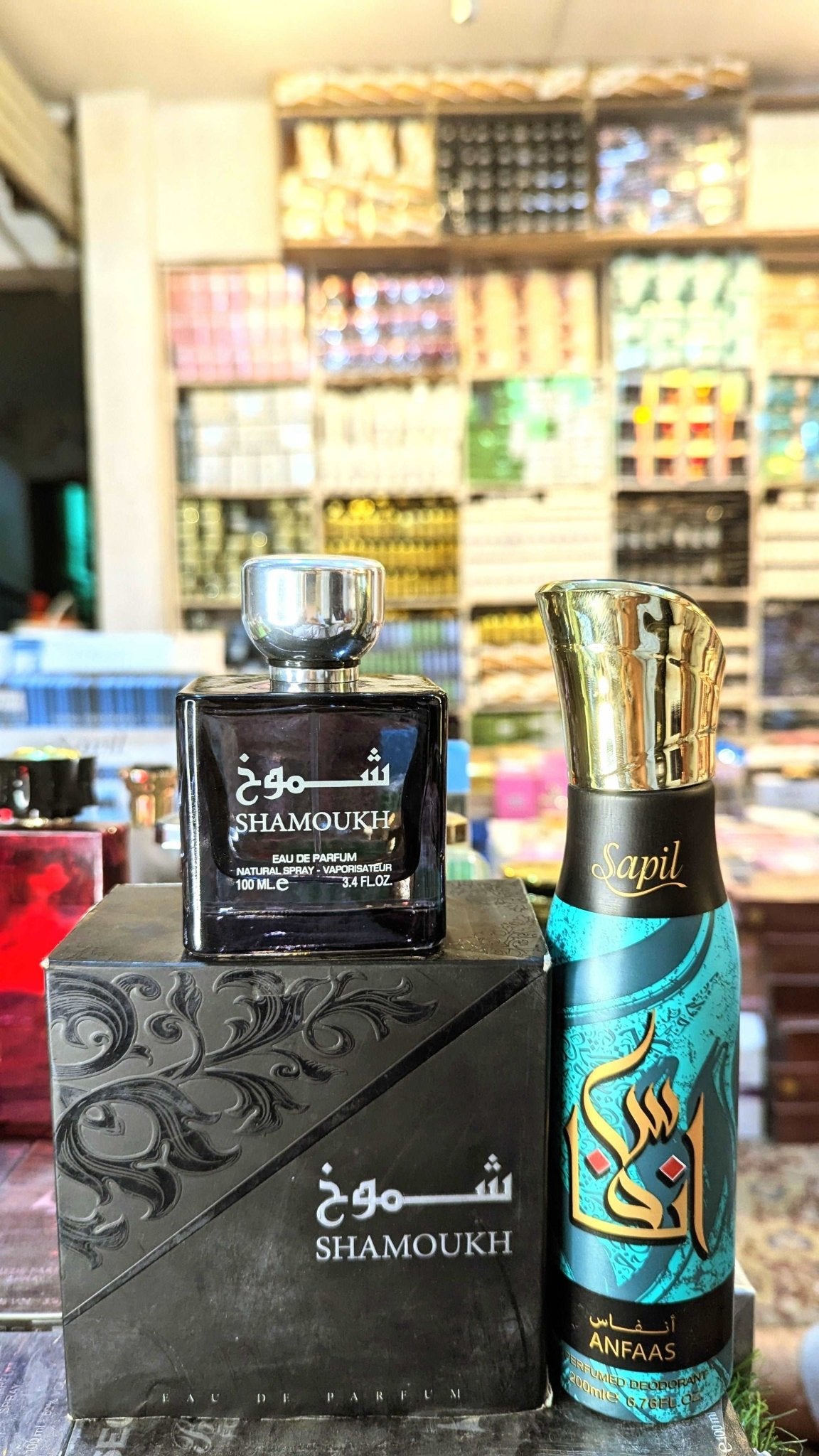 Shamoukh and Mushtaaq Lak Original Perfume, Free Body Spray Gift, Parcel Allow to Open